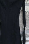 Marc Le Bihan 21915 Silk Shrinkage Stretch One-Piece Dress Collection French High-Level Handmade MLB-21939-HEI Black PMLB4